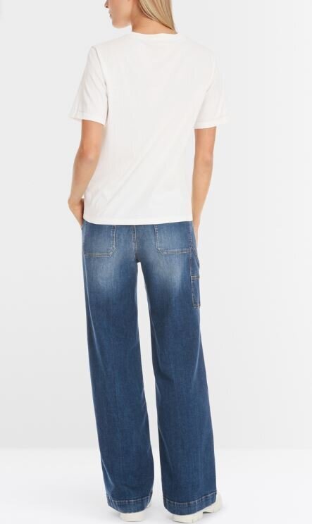Witte t-shirt met print Marccain