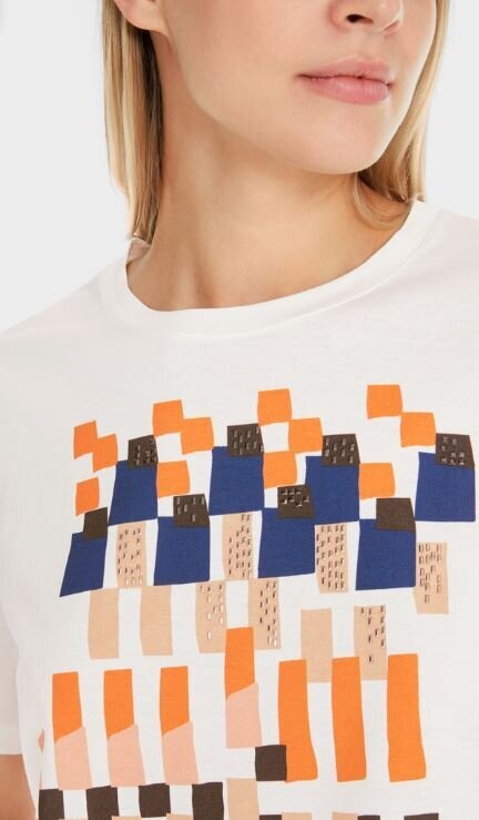 Witte t-shirt met print Marccain