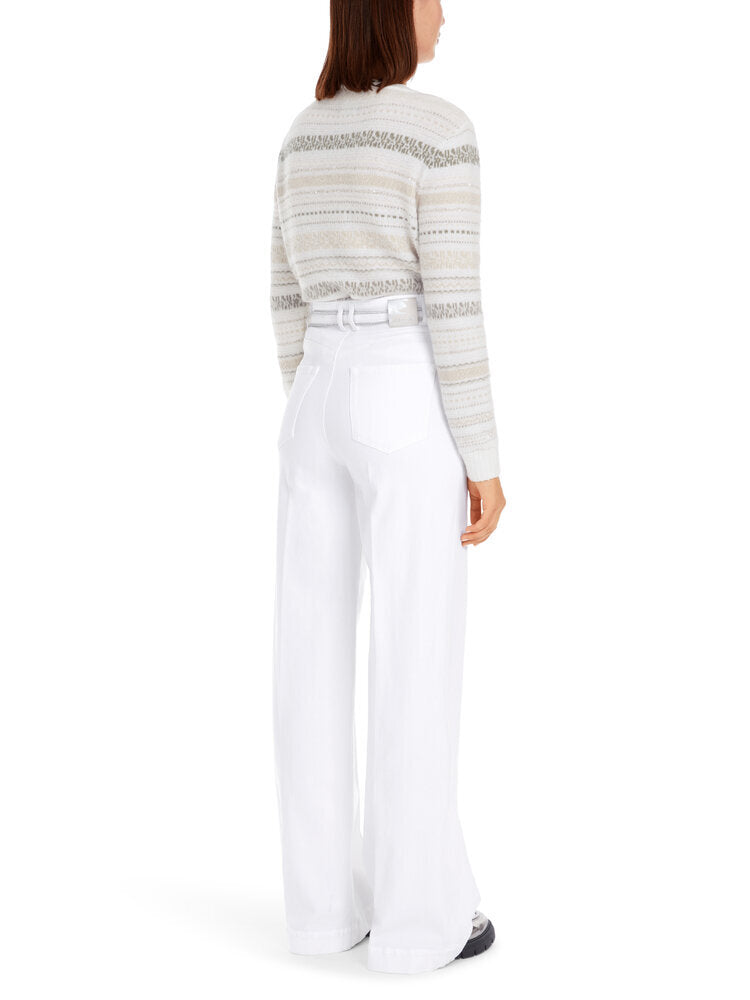 Witte jeans in bootcut fit Marccain