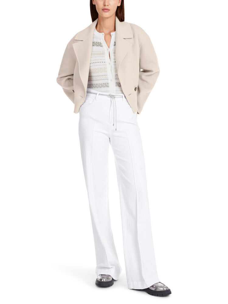 Witte jeans in bootcut fit Marccain