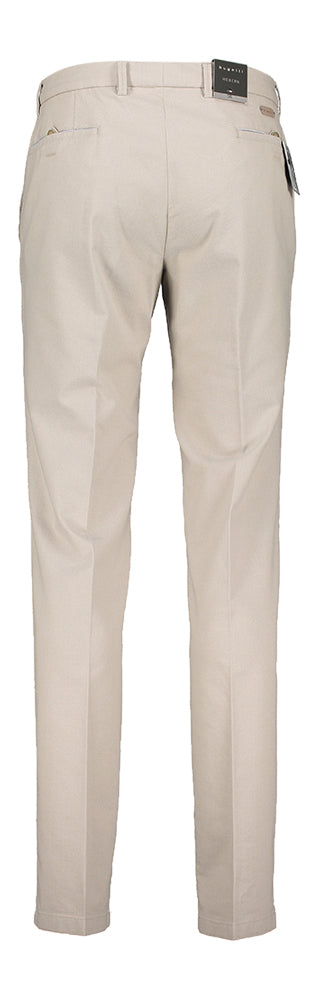 Beige lange broek met fijne structuur Bugatti