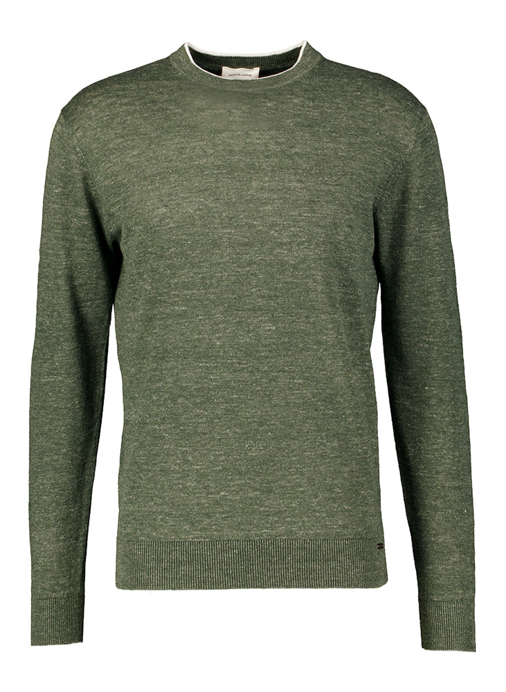 Pull en lin vert Gentiluomo