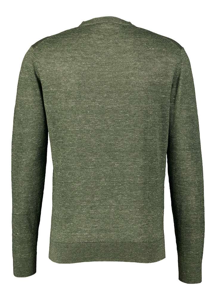 Pull en lin vert Gentiluomo