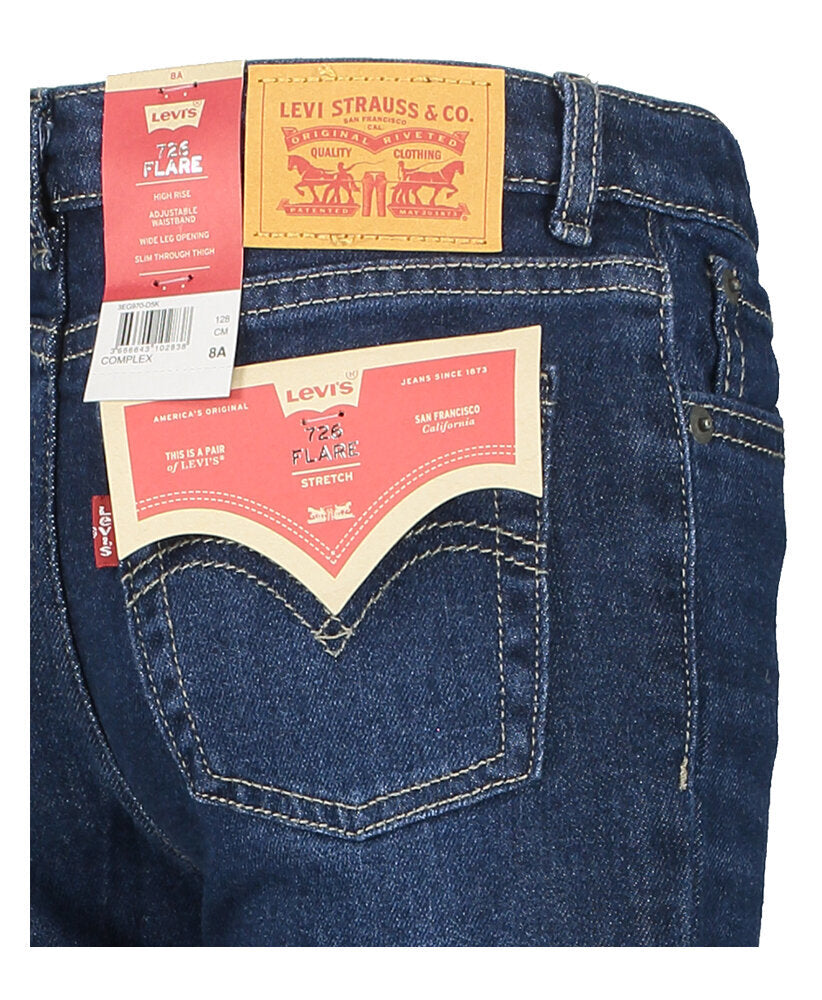 Donkerblauwe flare fit jeans hoge taille High Rise Flared Levi's