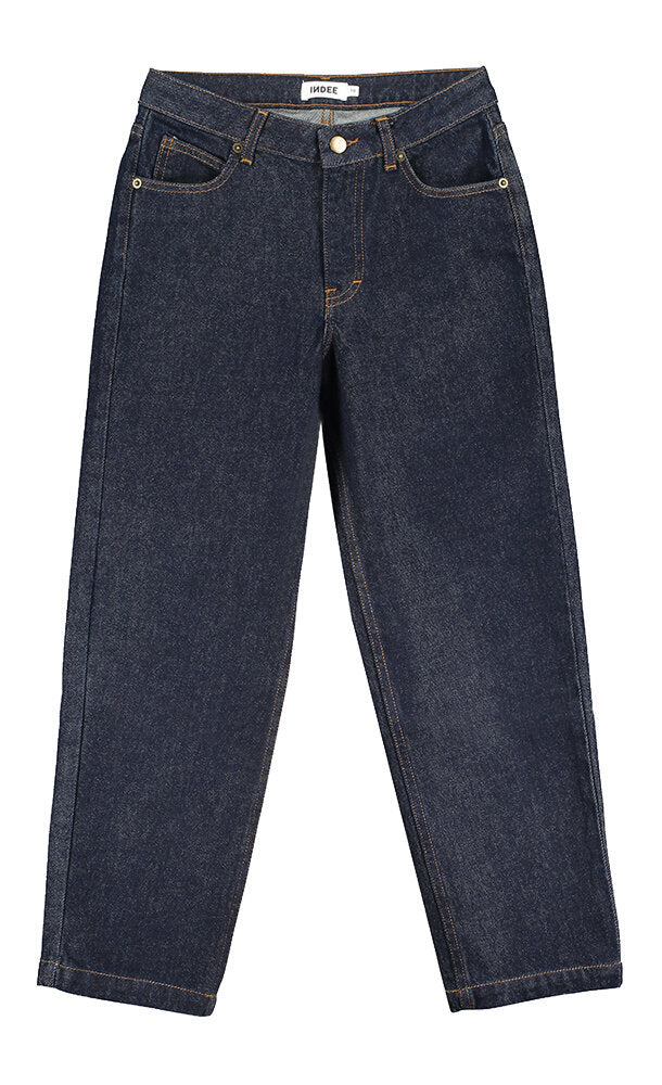 Donkerblauwe loose fit jeans Ramblas Indee