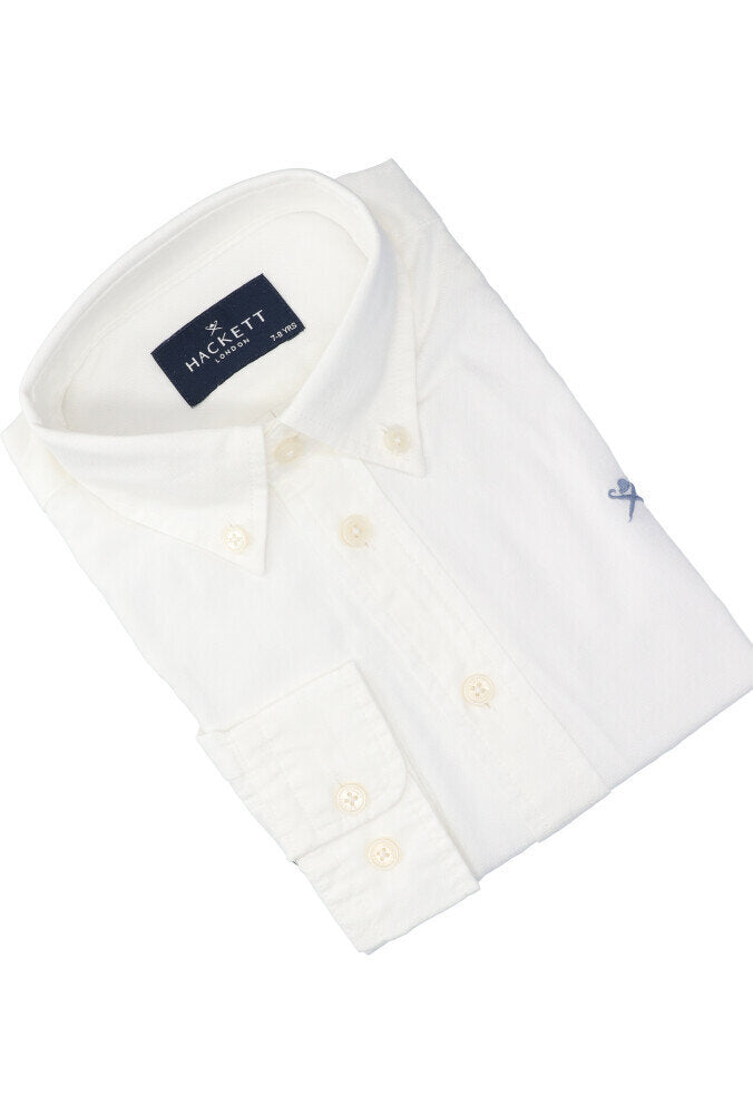 Chemise en coton blanc Hackett