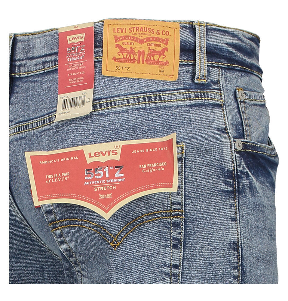Licht blauwe straight fit 551Z Levi's