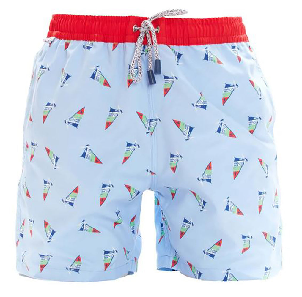 Zwemshort windsurfen blauw Mc Alson
