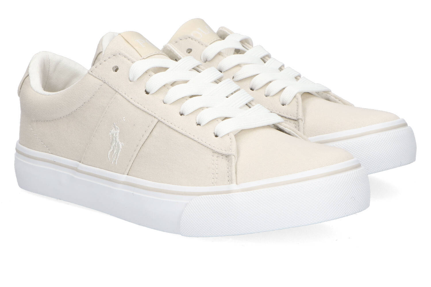 Beige lage sneakers met veters Sayer Ralph Lauren