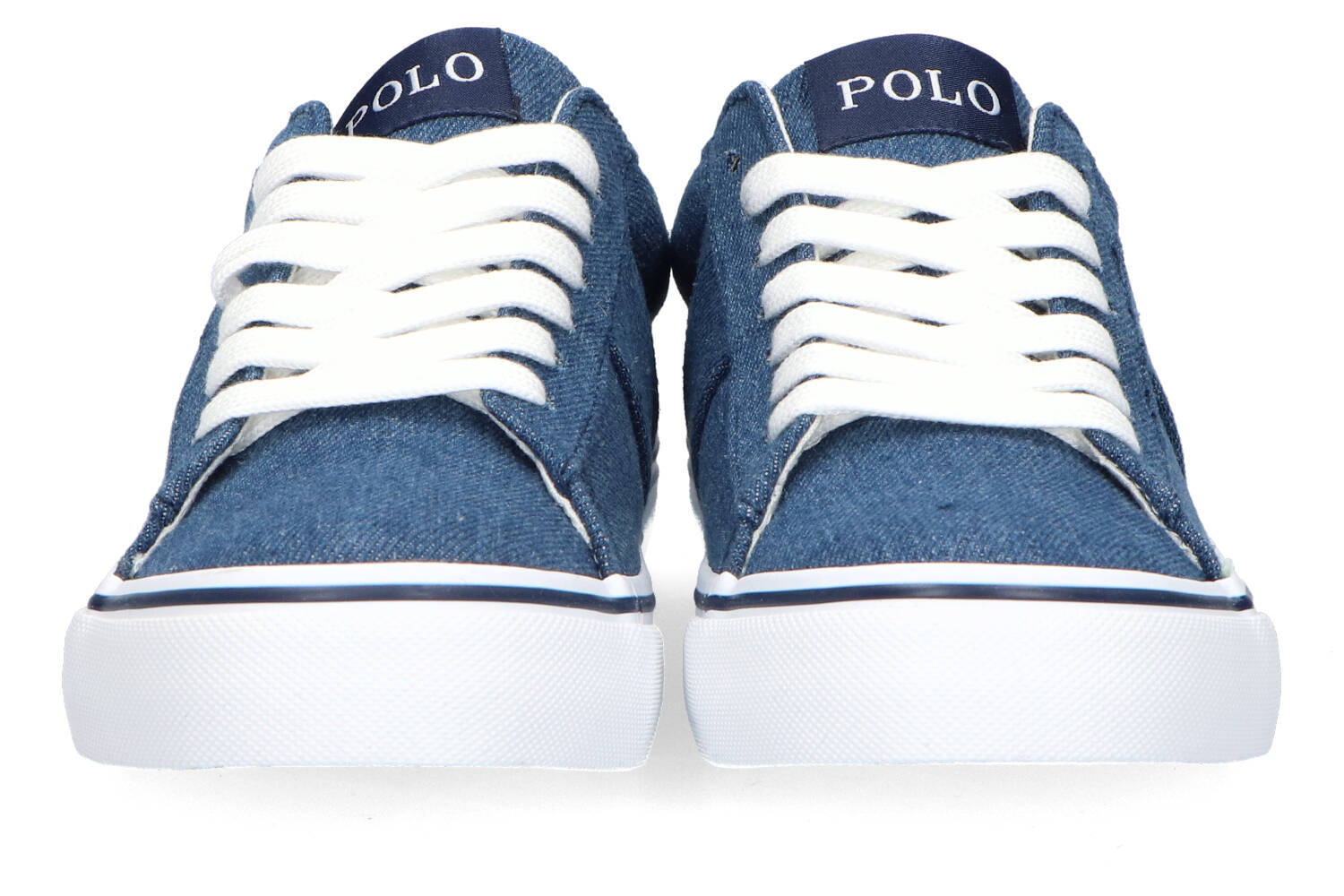 Jeansblauwe lage sneakers met veters Sayer Ralph Lauren