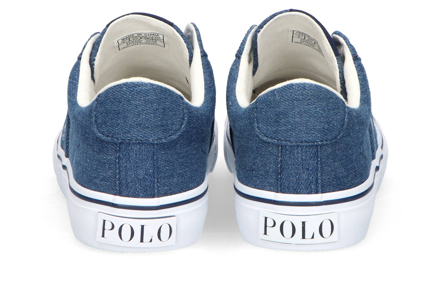 Jeansblauwe lage sneakers met veters Sayer Ralph Lauren