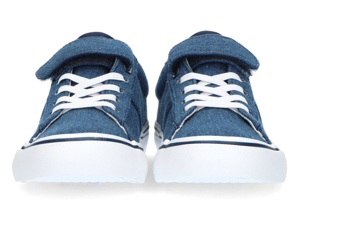 Jeansblauwe lage sneakers met velcro Sayer Ralph Lauren