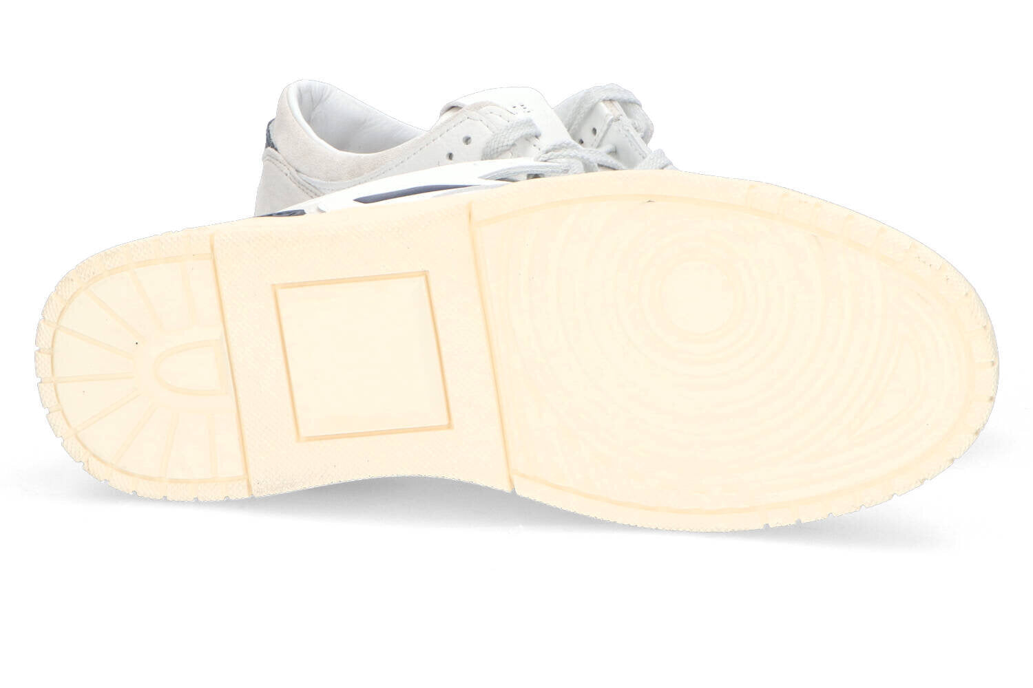 Witte lage sneakers met blauw detail Torneo D.A.T.E