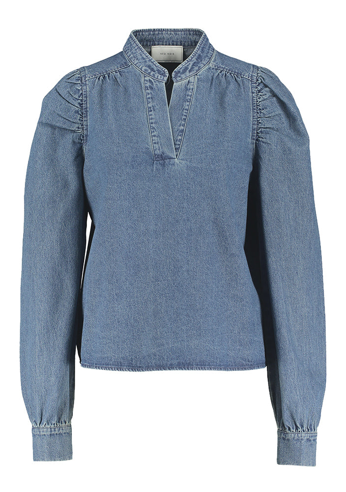 Chemisier en jean bleu foncé Rosslyn Neo Noir