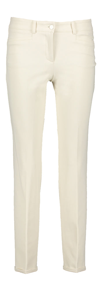 Ecru geklede broek Renira Cambio