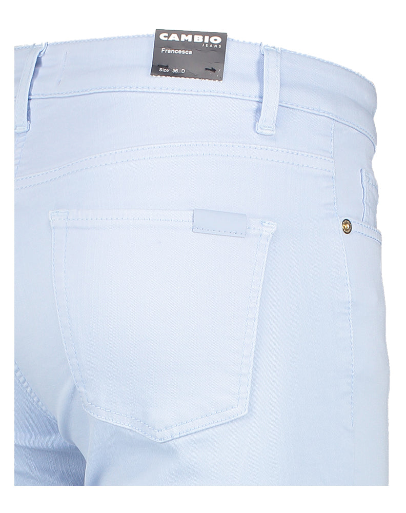 Lichtblauwe cropped jeans Francesca Cambio