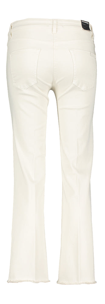 Ecru cropped jeans Francesca Cambio