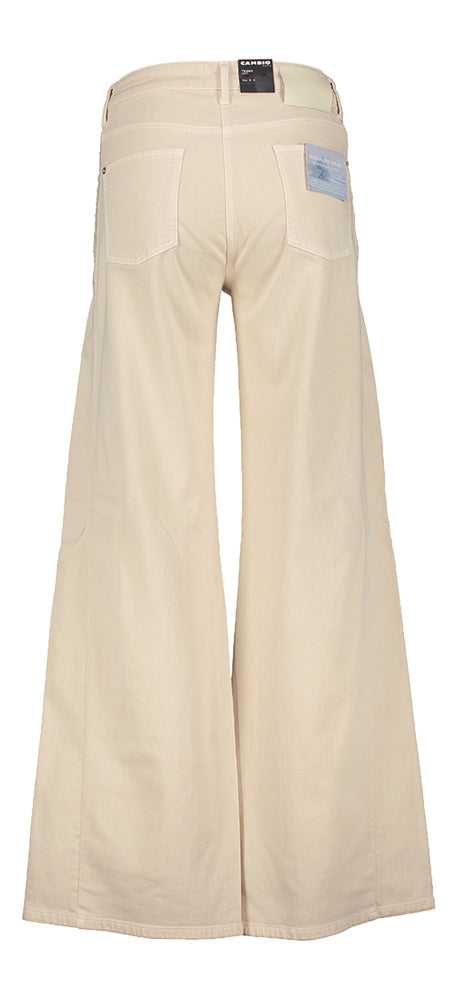 Pantalon large beige Palazzo Cambio