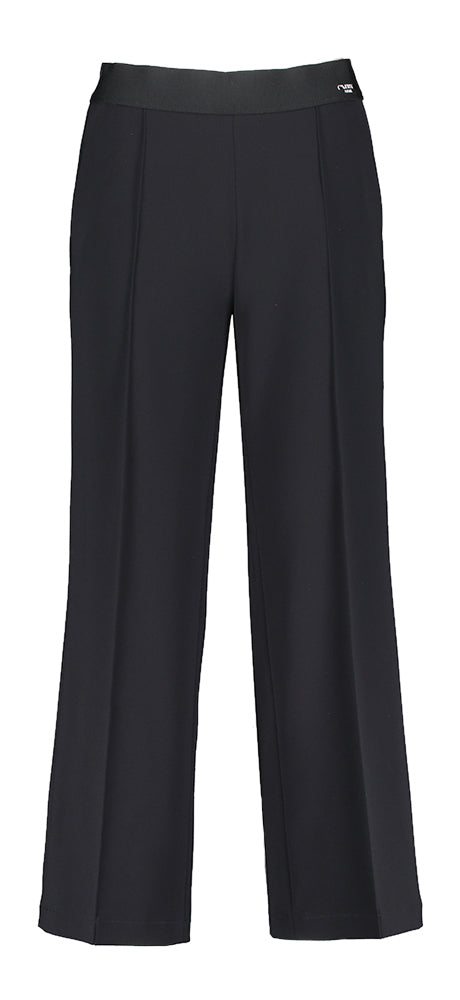 Donkerblauw losvallende broek met elastiek Cameron Cambio