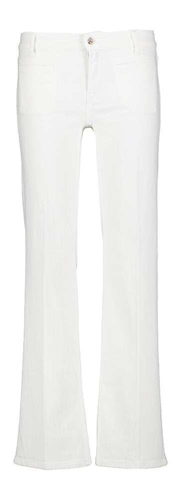 Pure white stone straight jeans Cambio