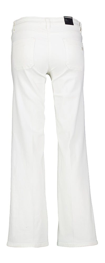 Pure white stone straight jeans Cambio
