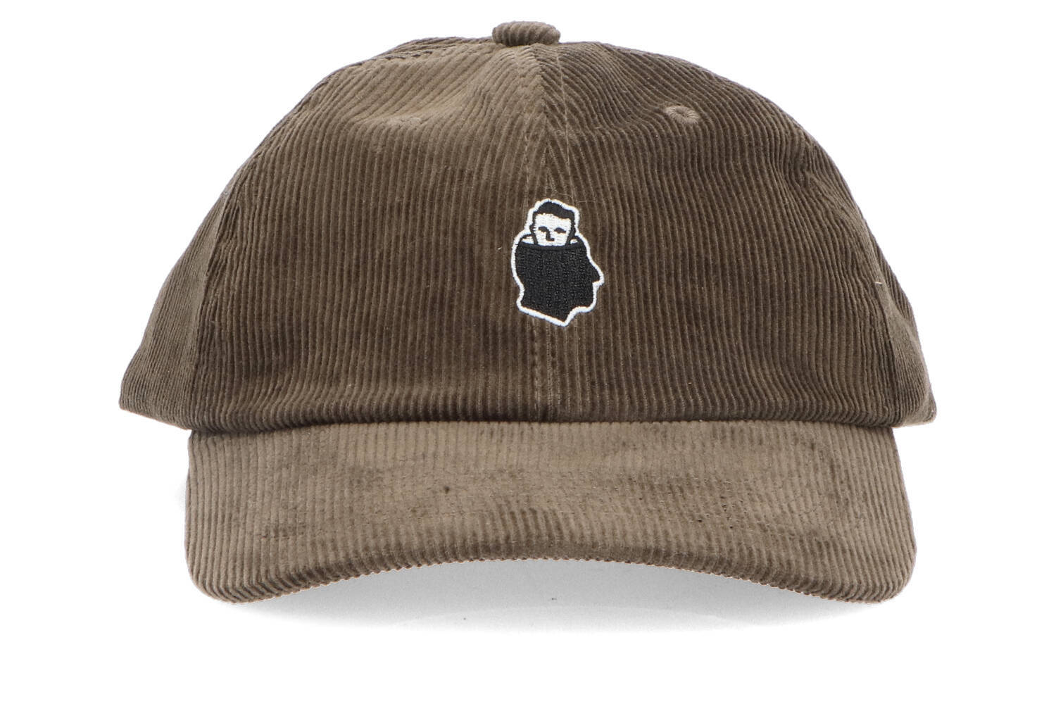 Casquette en velours côtelé marron foncé Tonteria Nnsn