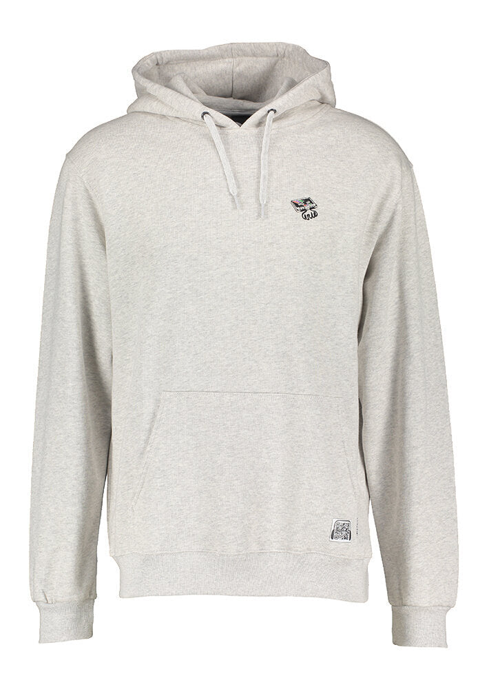 Pull à capuche gris avec logo cassette sur le devant Iriedaily