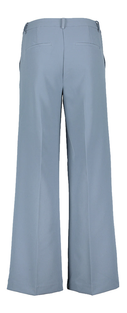 Pantalon bleu pétrole à plis Lexi Wide Ichi