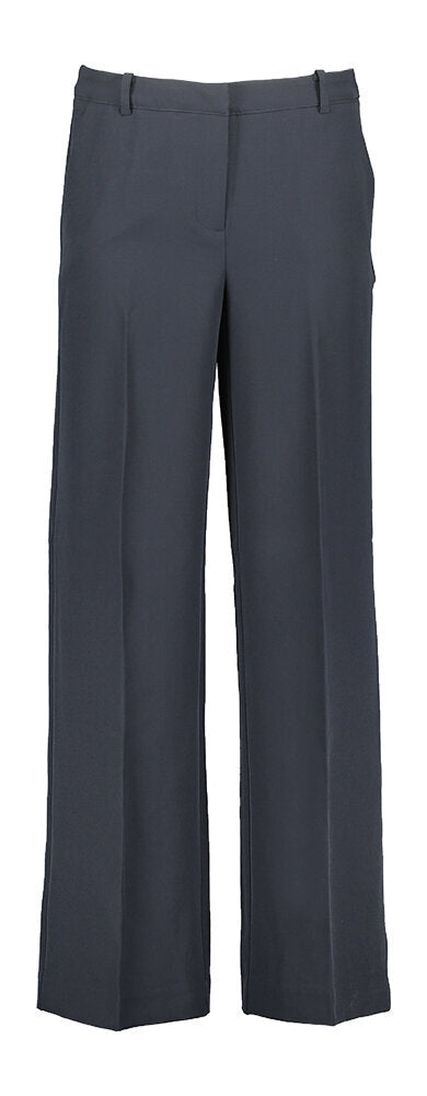 Pantalon bleu foncé à plis Lexi Wide Ichi