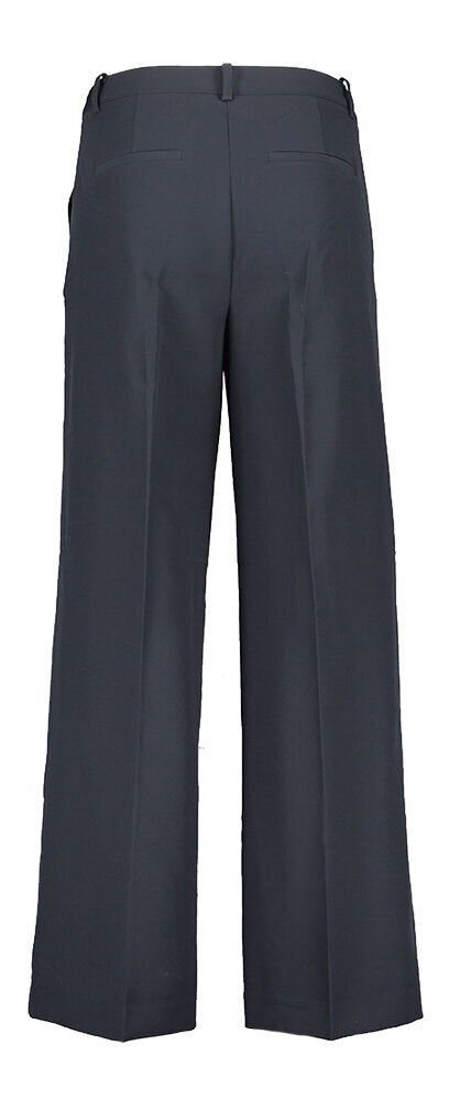 Pantalon bleu foncé à plis Lexi Wide Ichi