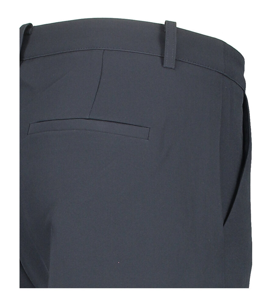 Pantalon bleu foncé à plis Lexi Wide Ichi