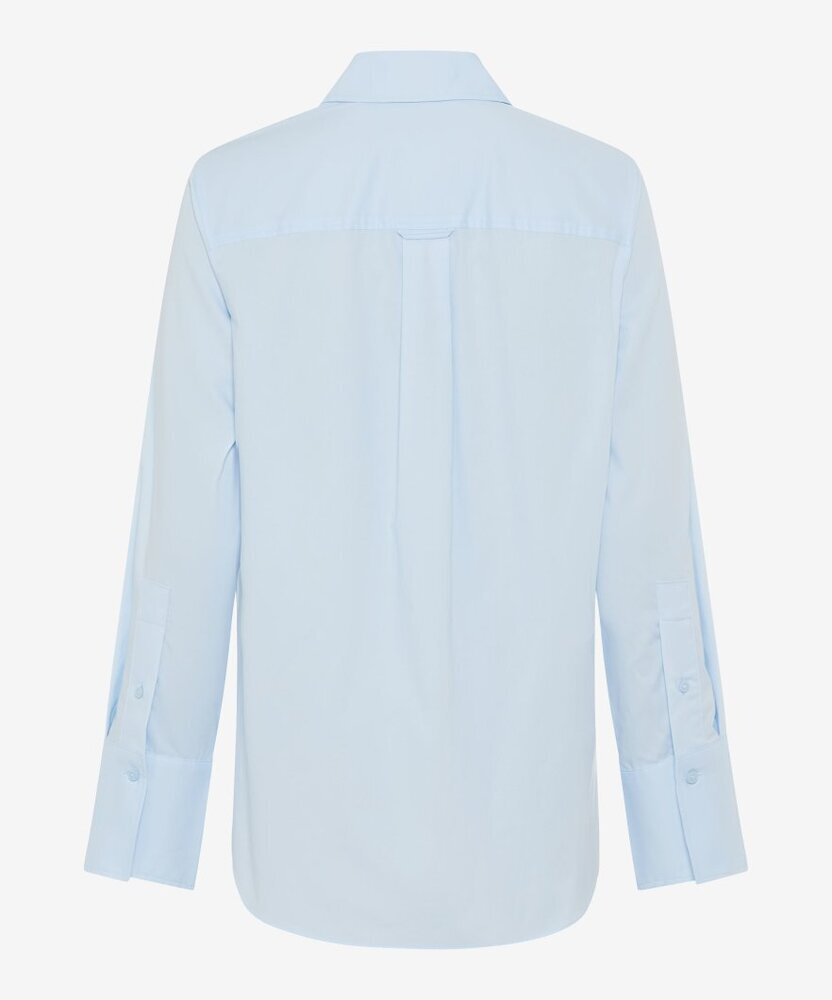 Chemisier en coton bleu clair Brax