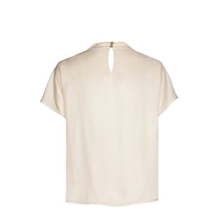 Chemisier couleur crème à col cascade Caroline Biss