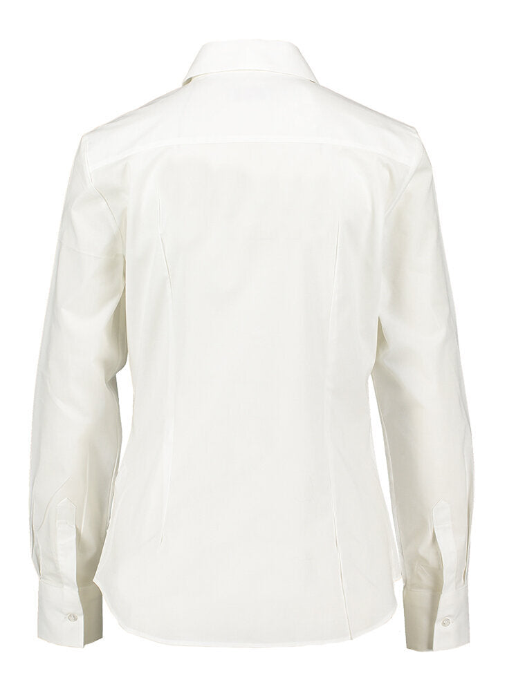 Ecrukleurige blouse met knopen en lange mouwen Cristiana C