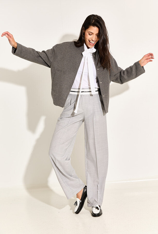 Chemisier blanc à ruban au col Marccain