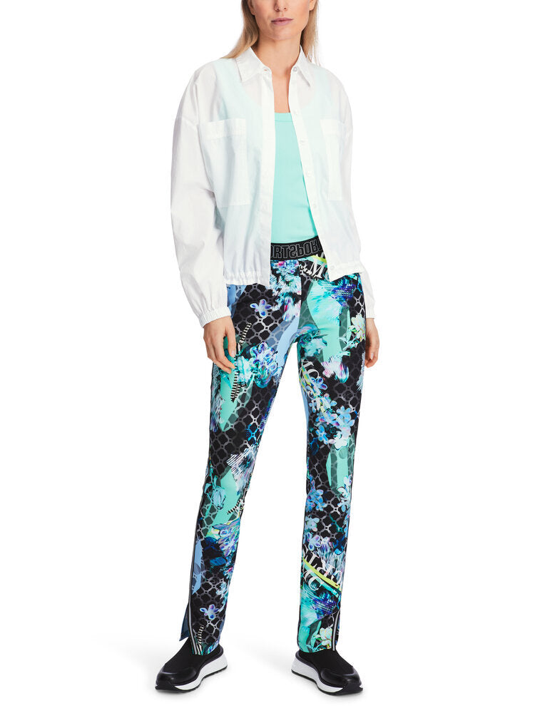 Chemisier blanc à élastique en bas Marccain Sport