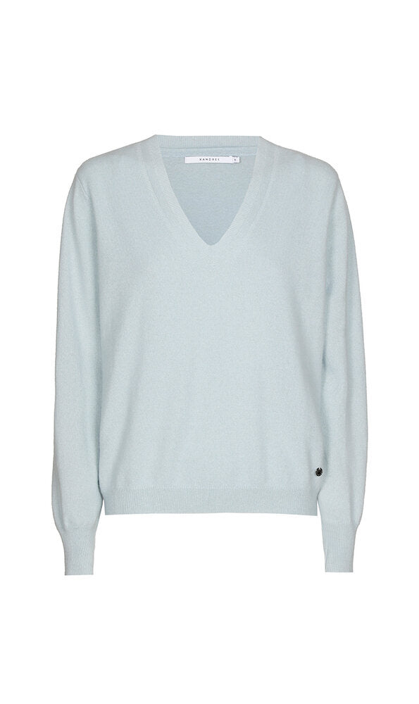 Pull en cachemire bleu clair Kubras Xandres