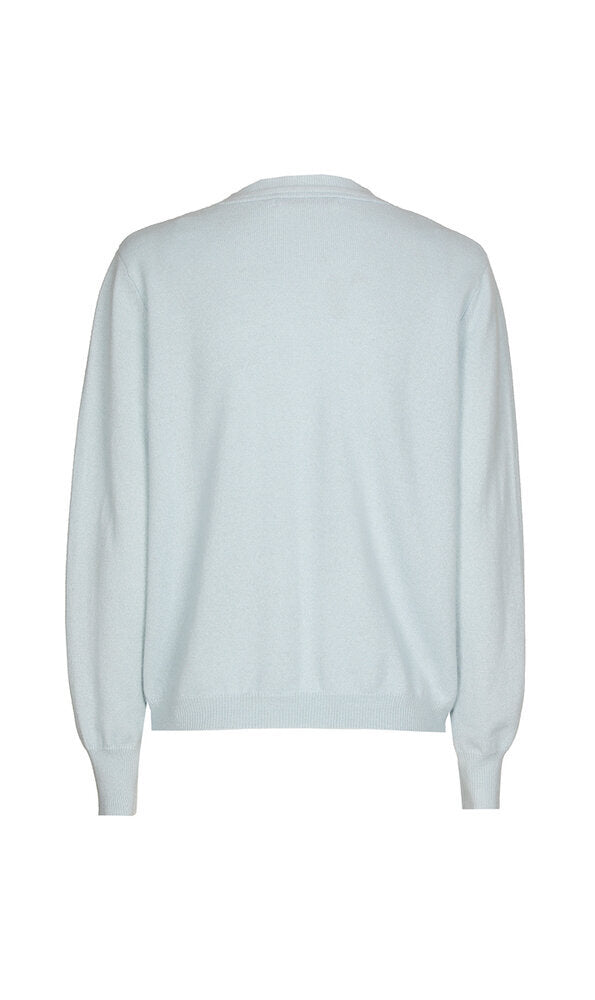 Pull en cachemire bleu clair Kubras Xandres