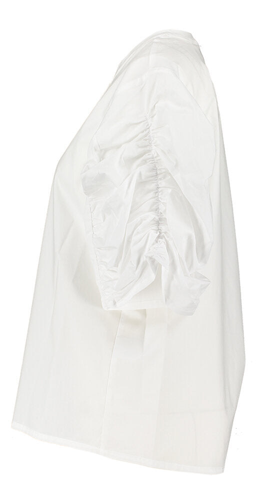 Witte blouse met pofmouwen Libby Due Amanti