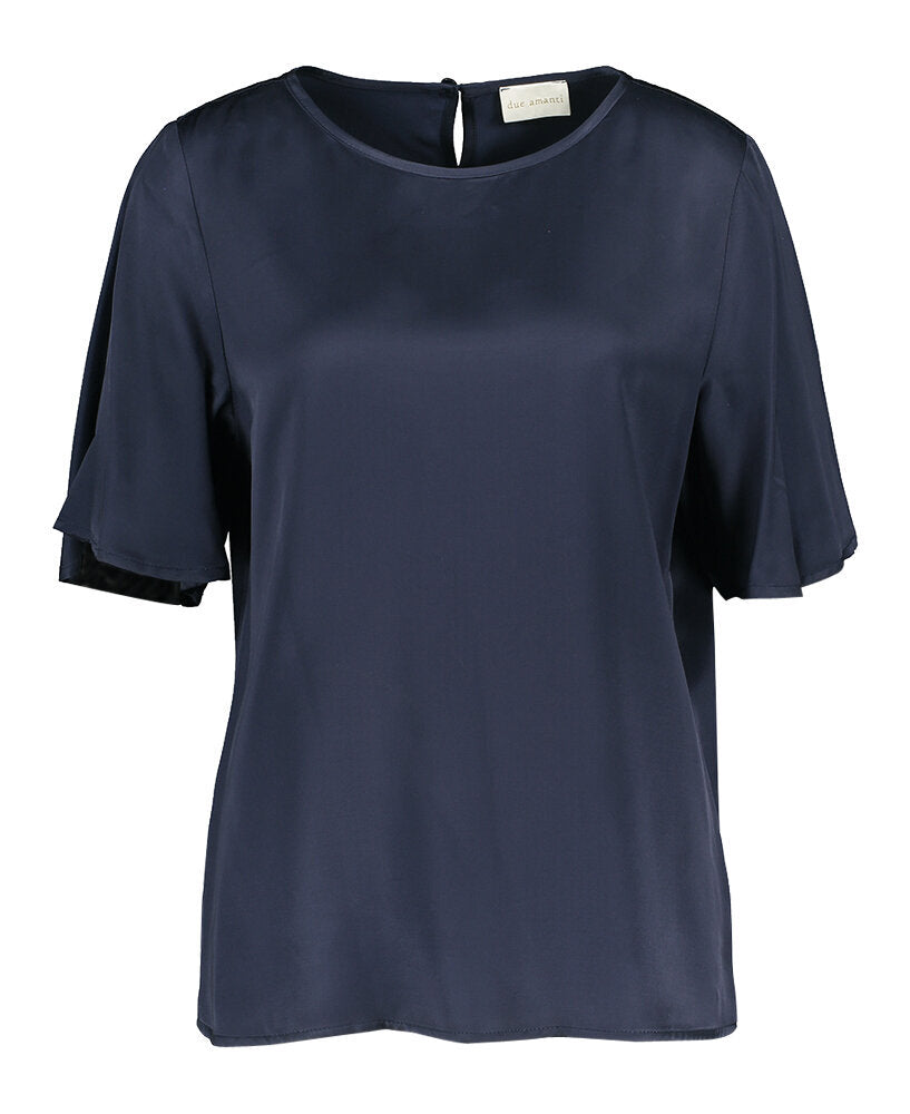Blouse bleu profond Caroline Due Amanti