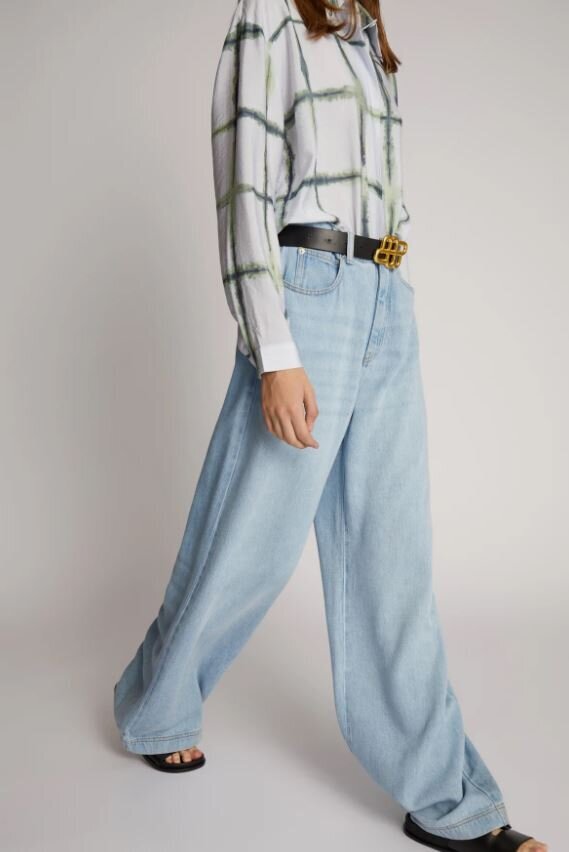 Jean bleu clair coupe ample avec ceinture Obey Munthe