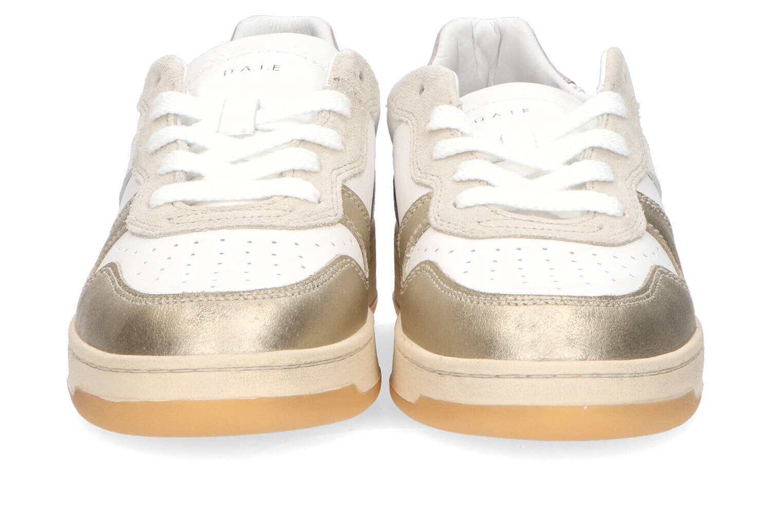 Baskets basses blanches platine DATE