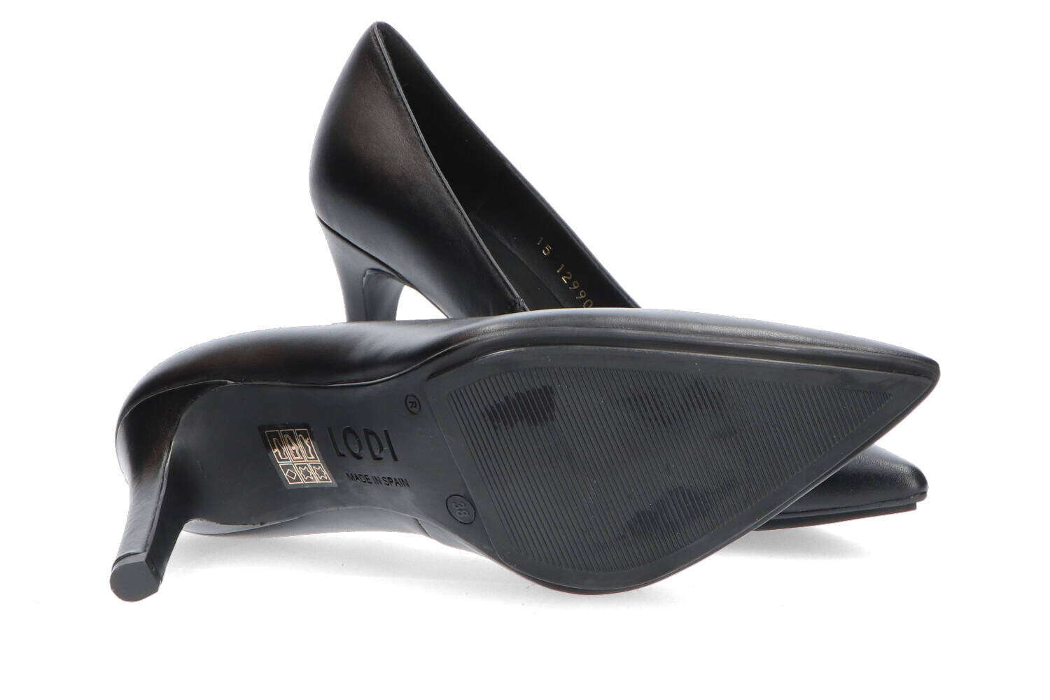 Escarpin souple noir Rinata Rugo Lodi