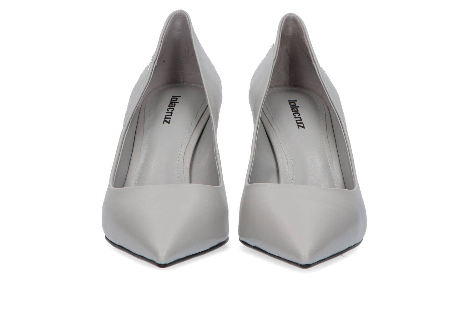 Escarpins gris galet à talon aiguille Lola Cruz