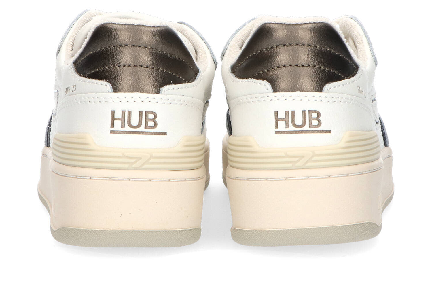 Off white-antique bronze lage sneakers HUB