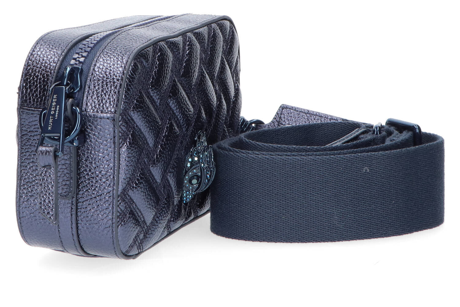 Sac bandoulière bleu foncé Kensington Kurt Geiger