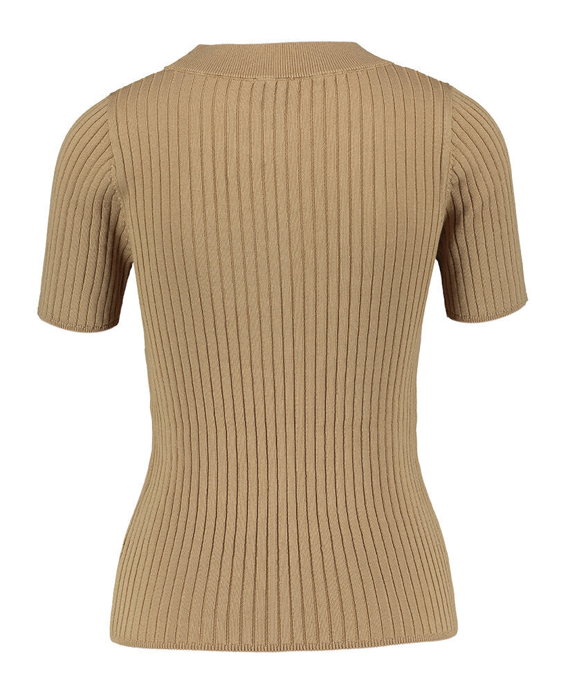 T-shirt marron à col rond Doofi Herskind