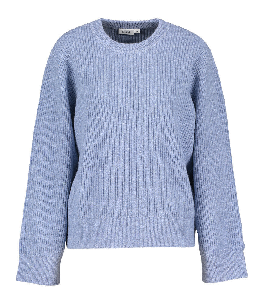 Pull bleu clair à paillettes Saint Tropez