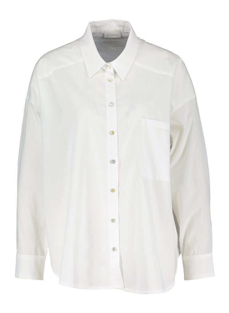 Witte blouse met knoopsluiting JC Sophie