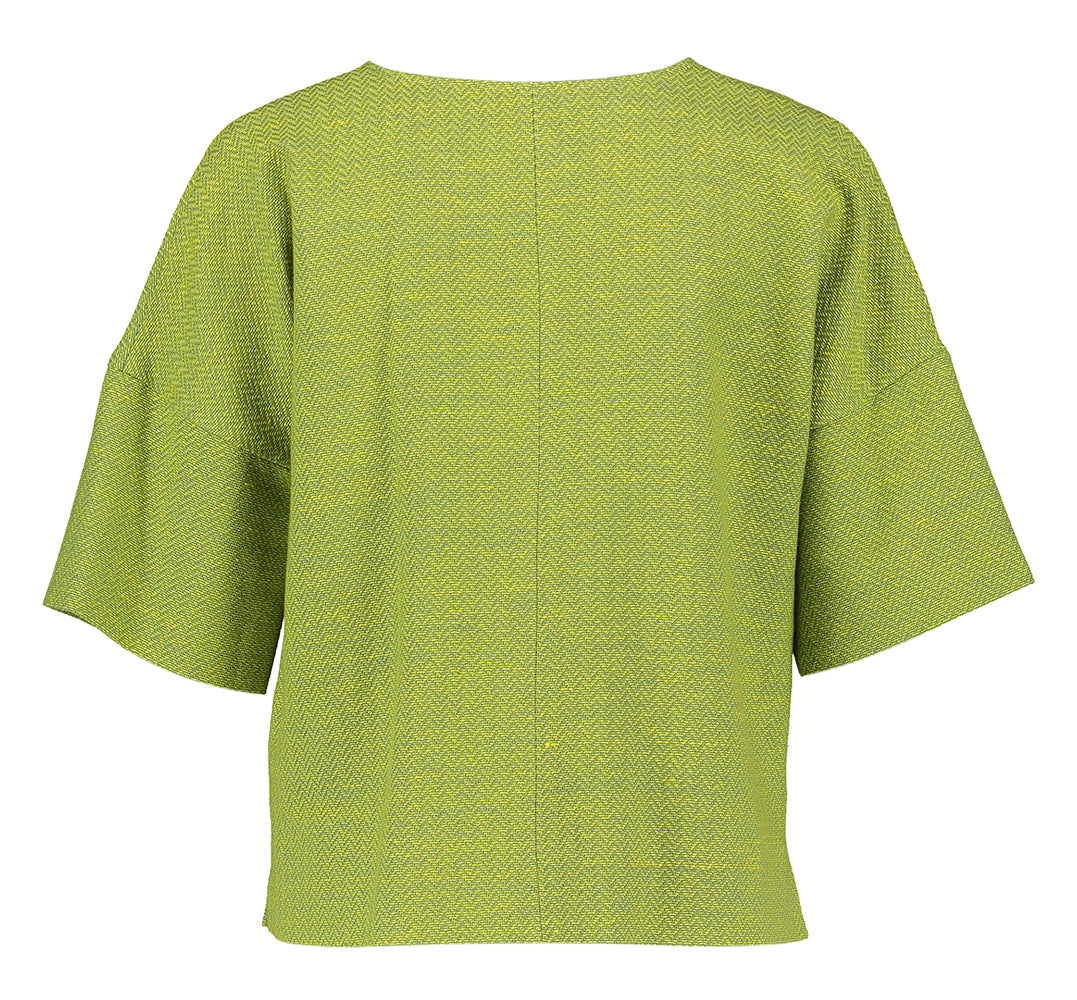 Groene bloes met print Bona Furore